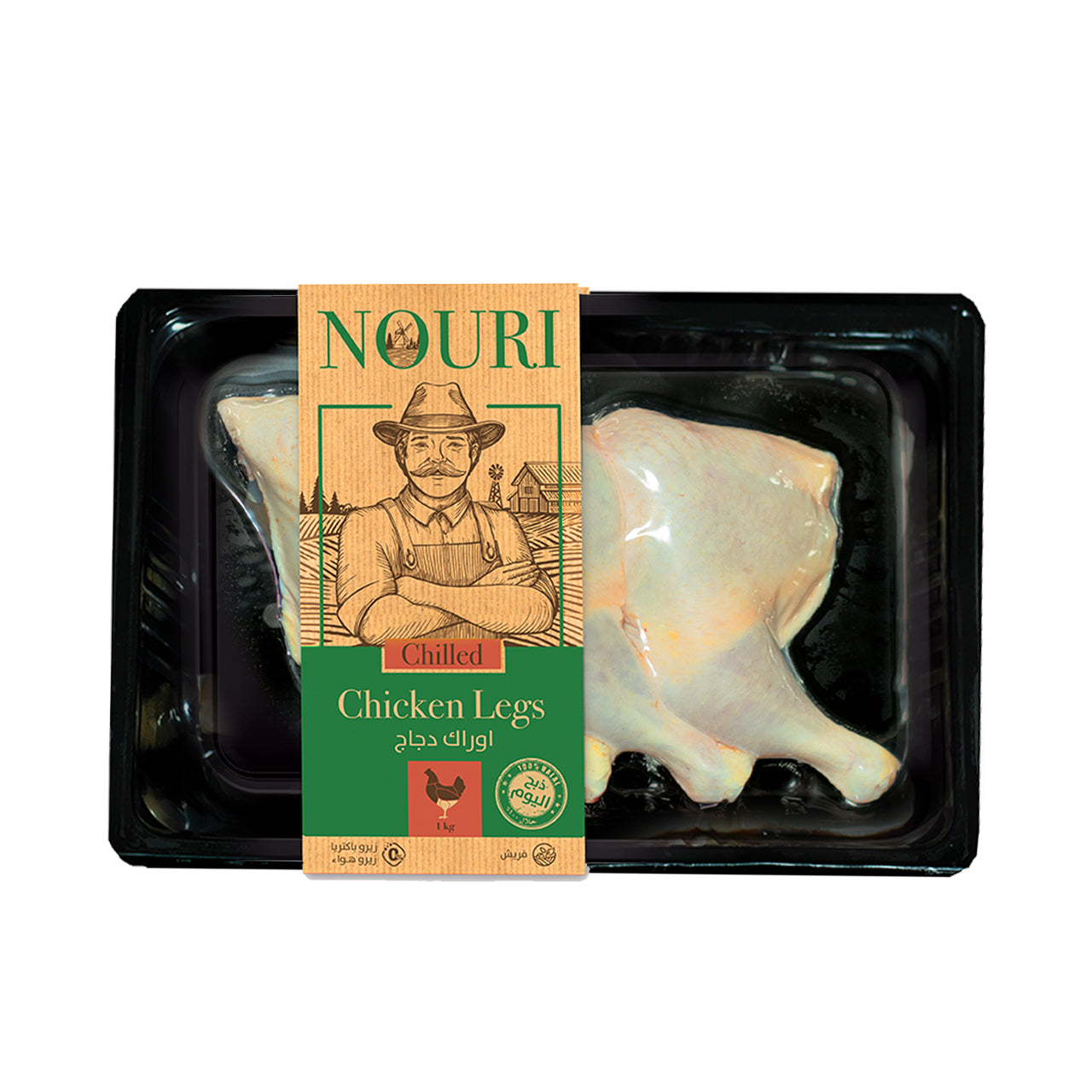اوراك دجاج فريش -  chicken leg - 1 kilo